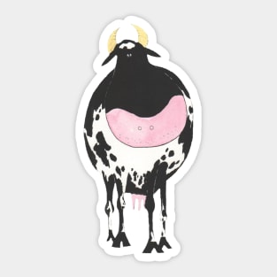 Funny Cow! Moo! Sticker